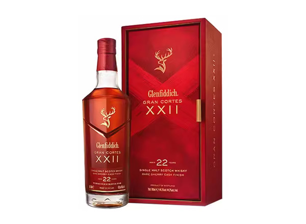 松原回收格兰菲迪22年璀璨珍藏版威士忌700ml礼盒装Glenfiddich XXII苏格兰威士忌行情价格