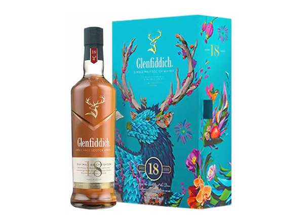 松原格兰菲迪回收格兰菲迪18年700ml春节礼盒装Glenfiddich苏格兰威士忌