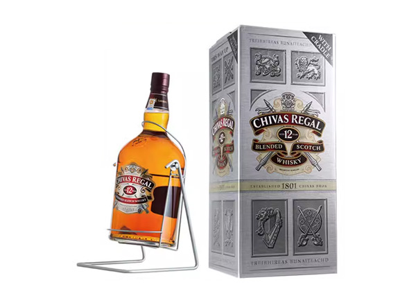 松原芝华士12年威士忌回收4500ml 9斤装4.5L进口Chivas Regal洋酒礼盒行情价格