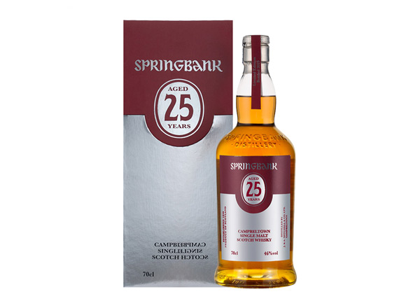 松原云顶25年回收云顶威士忌SpringBank 46度坎贝尔镇苏格兰单一麦芽700m进口洋酒威士忌行情价格