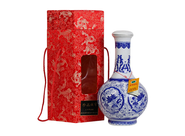 松原咸亨黄酒回收珍品咸亨三十年花雕酒青瓷瓶盒装绍兴黄酒2.5L